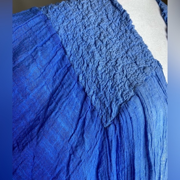 Free People Angélica Blue Dip-dyed Ombre Kimono Duster NWT - Picture 6 of 6